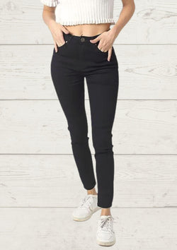 Super Comfort Stretch Skinny Jeans in Black by Wakee